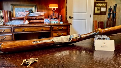 BROWNING SUPERPOSED PIGEON 410GA - CA. 1965 - 26 3/8” - SK/SK - 99% - RKLT - HARTMANN AIRWAYS CASE - INCREDIBLE CONDITION TIGHT LIKE NEW - Image 23 of 25