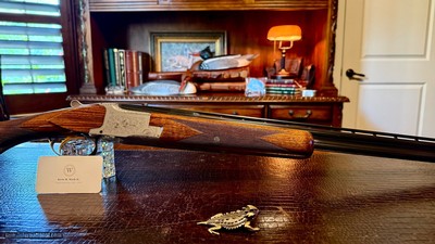BROWNING SUPERPOSED PIGEON 410GA - CA. 1965 - 26 3/8” - SK/SK - 99% - RKLT - HARTMANN AIRWAYS CASE - INCREDIBLE CONDITION TIGHT LIKE NEW - Image 15 of 25