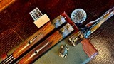 MERKEL 1620 C COMBO 16GA 20GA - 28” 28” - IC / M BOTH - DT - MAKERS NAUGAHYDE GREEN/LEATHER - 99% AS NEW - THE FINEST SXS FIELD GUN - 24 of 25
