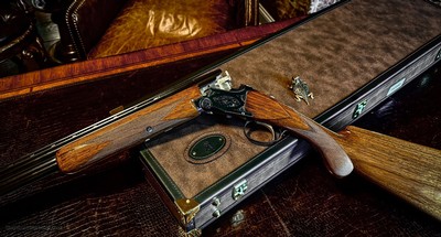 BROWNING SUPERPOSED RKLT 20GA - 26.5” - SK/SK (MICROMETER SAYS IC/IC) - 99% - BUILT 1965 - THE REAL DEAL WITH PROPER CRAZING IN FINISH - Image 4 of 9
