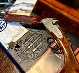 BERETTA 687 EL 28GA - 28” - PRE GOLD ERA 99% AS NEW - CASE AND ACCESSORIES - WOOD BUTTPLATE - SIDEPLATED - HAND ENGRAVED - GORGEOUS FIDDLEBACK WALNUT - 6 of 14