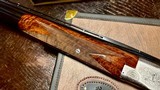 BROWNING BELGIUM SUPERPOSED PIGEON 28GA - 28” - RKLT - INCREDIBLE BLACK FEATHERCROTCH WALNUT - MIDDLE AND END IVORY BEADS - 15 of 17
