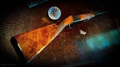 BROWNING SUPERPOSED SUPERLIGHT 20GA “1 0F 227” SPECIAL ORDER HAND ENGRAVED GUNS BY KOESSL AND JAQUA IN EARLY 1980’s - ca 1985