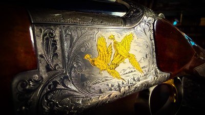 BROWNING SUPERLIGHT GRADE VI 20GA - BLACK FEATHERCROTCH WALNUT - ORIGINAL BOX- INVECTOR CHOKES - HIGH CONDITION - GORGEOUS SHOTGUN! - Image 1 of 16