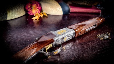 BROWNING SUPERLIGHT GRADE VI 20GA - BLACK FEATHERCROTCH WALNUT - ORIGINAL BOX- INVECTOR CHOKES - HIGH CONDITION - GORGEOUS SHOTGUN! - Image 5 of 16