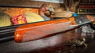 BERETTA ORVIS UPLANDER 28GA 26” LEFT HANDED “CUSTOM” IC/M FIXED - HIGH CONDITION - SPLENDID EURO WALNUT - MOST BEAUTIFUL UPLANDER AS I HAVE EVER SEEN - Image 13 of 22