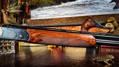 BERETTA ORVIS UPLANDER 28GA 26” LEFT HANDED “CUSTOM” IC/M FIXED - HIGH CONDITION - SPLENDID EURO WALNUT - MOST BEAUTIFUL UPLANDER AS I HAVE EVER SEEN - Image 8 of 22