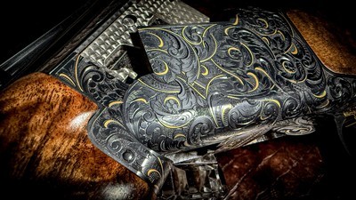 BROWNING 725 SPORTING MEDALLION HIGH GRADE 410GA 30” DIANA CHOKES 99% CONDITION NEGRINI FACTORY CASE ALL ACCESSORIES HIGHEST GRADE WALNUT - Image 8 of 17