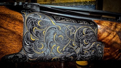 BROWNING 725 SPORTING MEDALLION HIGH GRADE 410GA 30” DIANA CHOKES 99% CONDITION NEGRINI FACTORY CASE ALL ACCESSORIES HIGHEST GRADE WALNUT - Image 11 of 17