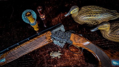 BROWNING 725 SPORTING MEDALLION HIGH GRADE 410GA 30” DIANA CHOKES 99% CONDITION NEGRINI FACTORY CASE ALL ACCESSORIES HIGHEST GRADE WALNUT - Image 15 of 17