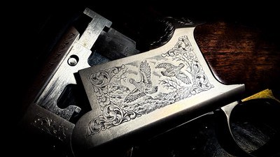 BROWNING GRADE III 28GA CITORI LIGHTNING 26” INVECTOR ca. 1998 - 99% - REMARKABLE FIDDLEBACK BLACK WALNUT - NEW BROWNING CASE