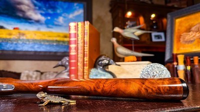BROWNING GRADE III 410GA 26” CITORI LIGHTNING - RKLT - IC / M FIXED CHOKES ca. 1989 - MAGNIFICENT EXHIBITION BLACK WALNUT - Image 8 of 18