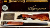 BROWNING SUPERLIGHT SUPERPOSED 12GA IC / SK - RAREST SOLID RIB 99% NEAR NEW IN BOX - BLACK FEATHERCROTCH WALNUT STOCK UPGRADE - SEXY SHOTGUN!! - 6 of 22