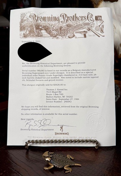 BROWNING SUPERLIGHT 410GA 28