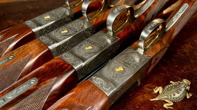 WINCHESTER MODEL 23 GOLDEN QUAIL SERIALIZED SET 410GA 28GA 20GA 12GA 