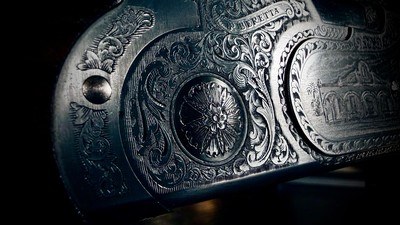 BERETTA KING RANCH 687 EELL DIAMOND PIGEON 12GA ENGRAVED BY BOTTEGA GIOVANELLI IN THE CASE IN THE BOX 28