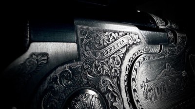 BERETTA KING RANCH 687 EELL DIAMOND PIGEON 12GA ENGRAVED BY BOTTEGA GIOVANELLI IN THE CASE IN THE BOX 28