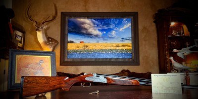 BERETTA KING RANCH 687 EELL DIAMOND PIGEON 12GA ENGRAVED BY BOTTEGA GIOVANELLI IN THE CASE IN THE BOX 28