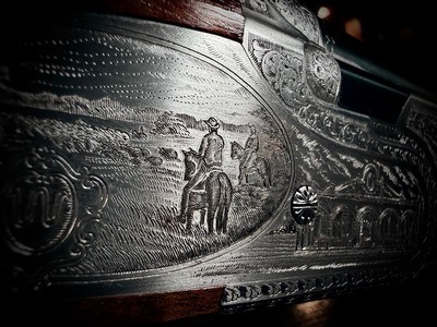 BERETTA KING RANCH 687 EELL DIAMOND PIGEON 12GA ENGRAVED BY BOTTEGA GIOVANELLI IN THE CASE IN THE BOX 28