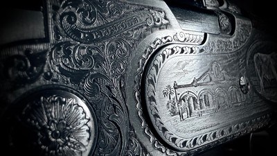 BERETTA KING RANCH 687 EELL DIAMOND PIGEON 12GA ENGRAVED BY BOTTEGA GIOVANELLI IN THE CASE IN THE BOX 28