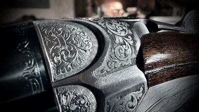 BERETTA KING RANCH 687 EELL DIAMOND PIGEON 12GA ENGRAVED BY BOTTEGA GIOVANELLI IN THE CASE IN THE BOX 28