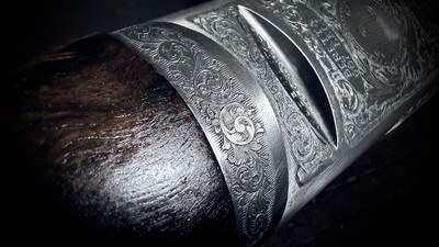 BERETTA KING RANCH 687 EELL DIAMOND PIGEON 12GA ENGRAVED BY BOTTEGA GIOVANELLI IN THE CASE IN THE BOX 28