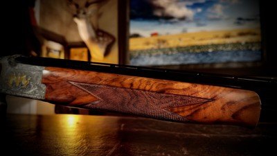 BROWNING SUPERLIGHT GRADE VI 20GA BURLED WALNUT OIL FINISH - PORTED BARRELS 99% BUILT 1990 THE COOLEST SUPERLIGHT EVER! - Image 11 of 18