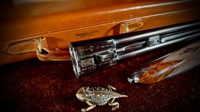 JAMES WOODWARD & SONS PURDEY BUILT 16GA 28” IC/M SINGLE TRIGGER 99% COLOR CASE GORGEOUS FINE BESPOKE SHOTGUN PROVENANCE ON HAND - Image 18 of 24