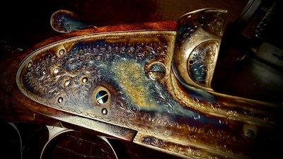 JAMES WOODWARD & SONS PURDEY BUILT 16GA 28” IC/M SINGLE TRIGGER 99% COLOR CASE GORGEOUS FINE BESPOKE SHOTGUN PROVENANCE ON HAND - Image 9 of 24