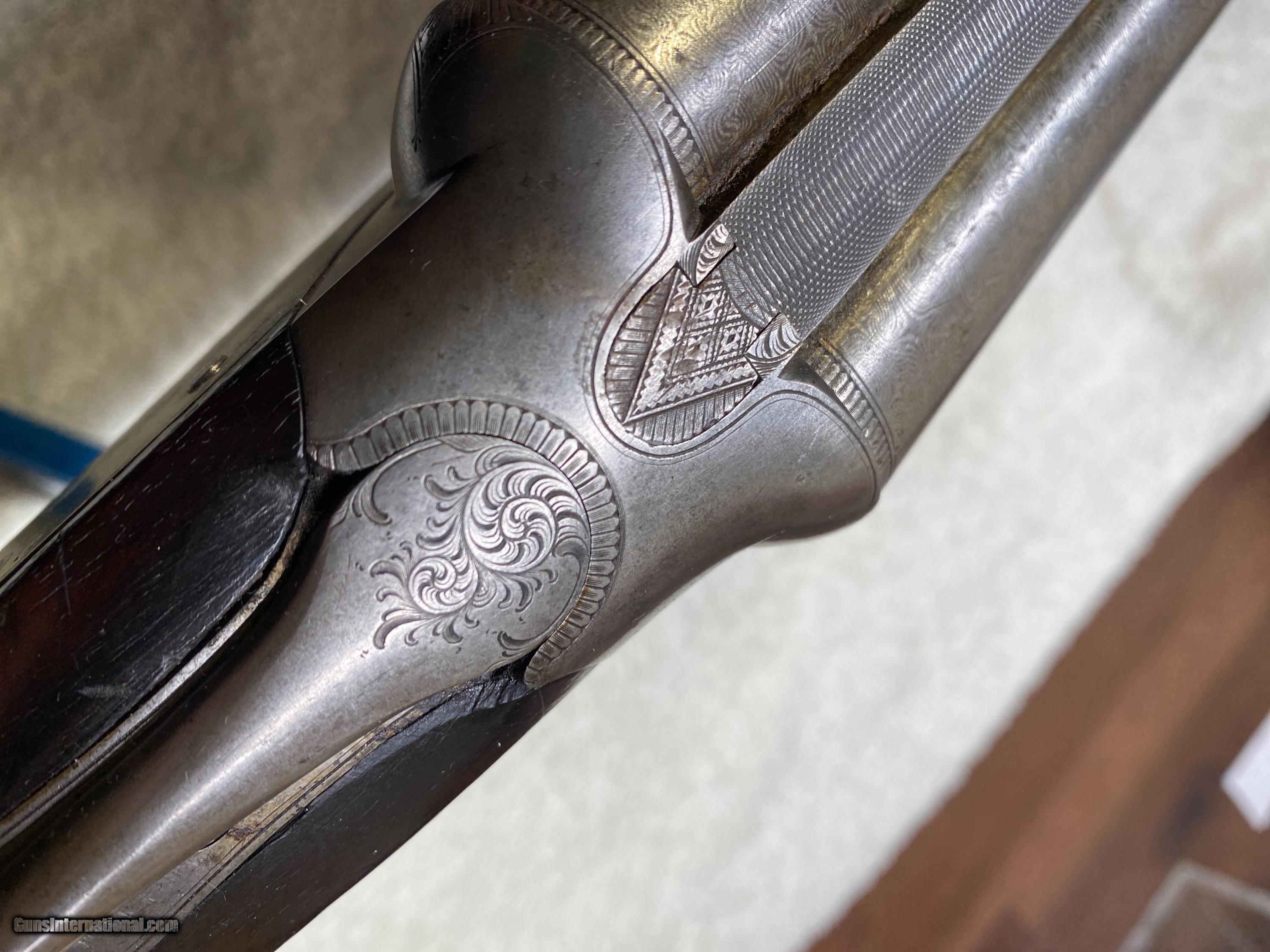 Lefever 12 Ga. damascus double, E grade