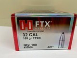 Hornady FTX 165 gr 32 cal bullets - 1 of 1