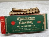 Remington 33 Winchester
33 W.C.F. ammo - 2 of 8