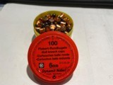 6mm (22 bb cal) Gallery gun Mini ball caps - 1 of 4