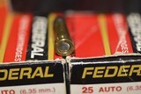 Federal 25 Auto (6.35mm) 50 gr Metal Case Bullet 7 boxes NOS - 2 of 2