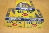 Dominion 455 Colt 265 gr Lead 3 boxes 150 rounds Vintage NOS - 1 of 4