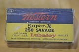 Vintage Western Super X 250 Savage Full Box - 1 of 4