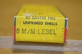 8mm Lebel Unprimed Brass NOS one box of 20 - 1 of 3