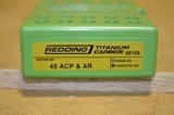 Redding 45 ACP & AR 3 Die Titanium Carbide w/ Shellholder - 1 of 5
