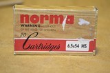 Norma 6.5x54 MS 156 grain S.P. R.N.
NOS - 2 of 4