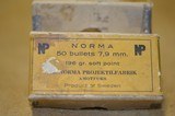 Norma 7.9mm 196 grain Soft Point Bullets Made in Sweden 3 boxes - 1 of 3