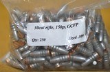 30 Caliber 150 Grain Gas Check Flat Point Cast Bullets QTY 250 - 1 of 2