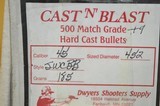 45 Caliber .452 dia 185 gr SWCBB Cast Bullets QTY 800 - 2 of 5