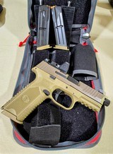 FN 509T, 9MM PISTOL, Treaded Barrel, FDE finish, with Trijicon RMR & Covert case