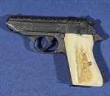 Walther PPK/s, .380, German Manufacture: 1970, Engraved, Stag grip panels - 2 of 8