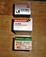 Winchester 218 Bee HP Factory Ammo
150 rds. - 2 of 2