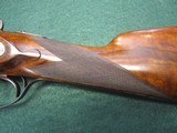H. J. HUSSEY 12ga Imperial Sidelock Ejector English Best London Built Holland & Holland Style Game Gun in Oak & Leather - 3 of 15