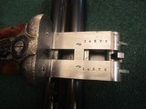 H. J. HUSSEY 12ga Imperial Sidelock Ejector English Best London Built Holland & Holland Style Game Gun in Oak & Leather - 6 of 15