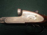 H. J. HUSSEY 12ga Imperial Sidelock Ejector English Best London Built Holland & Holland Style Game Gun in Oak & Leather - 9 of 15