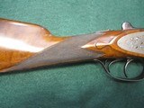 H. J. HUSSEY 12ga Imperial Sidelock Ejector English Best London Built Holland & Holland Style Game Gun in Oak & Leather - 12 of 15