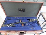 Flli PIOTTI Model Monaco Vintage Matched Pair 12 Ga. 30” Game Guns, PATELLI Engraved, finest Turkish walnut,Cased with Accessories, Springs, Pins - 8 of 15